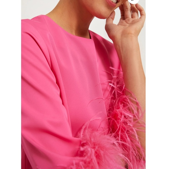 TUCKERNUCK Hot Pink Feather Jamie Dress - Picture 5 of 14